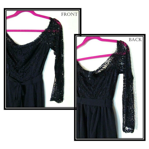 Navy Jumpsuit Romper Lace Off Shoulder Lady Summer - Picture 7 of 7